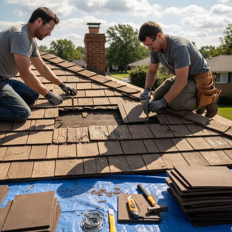 Local Wood Shake Roof Replacement pros at work